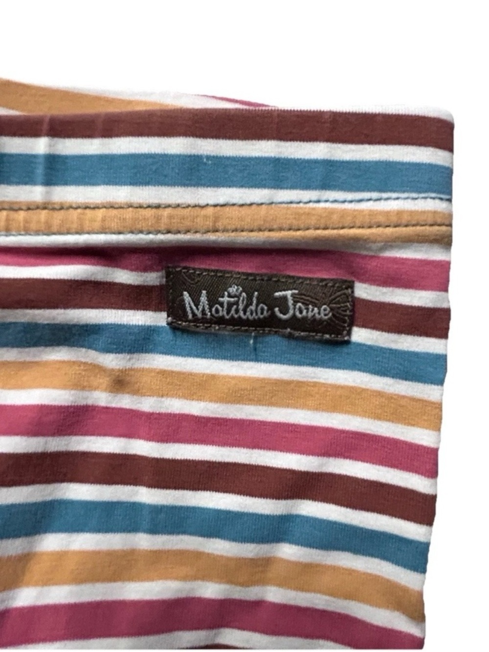 Girls Matilda Jane Striped Leggings Ruffled Bottom Size 14 - Picture 4 of 5